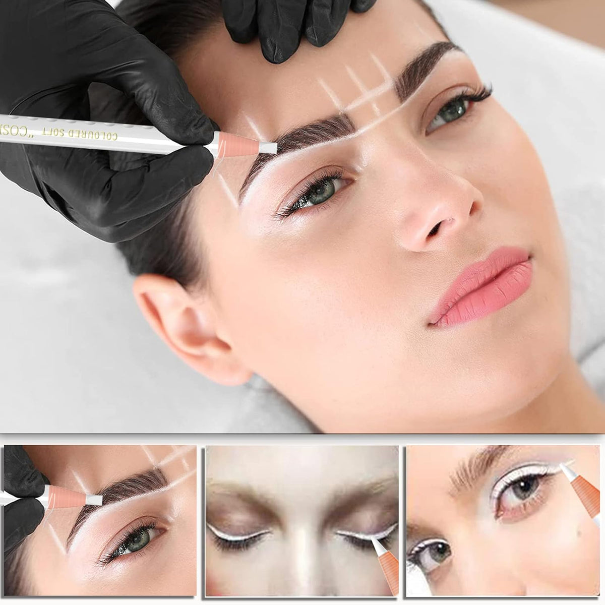 Tattoo Makeup And Microblading Supplies Kit-Permanent Eye Brow Liners For Marking In 5 Colors