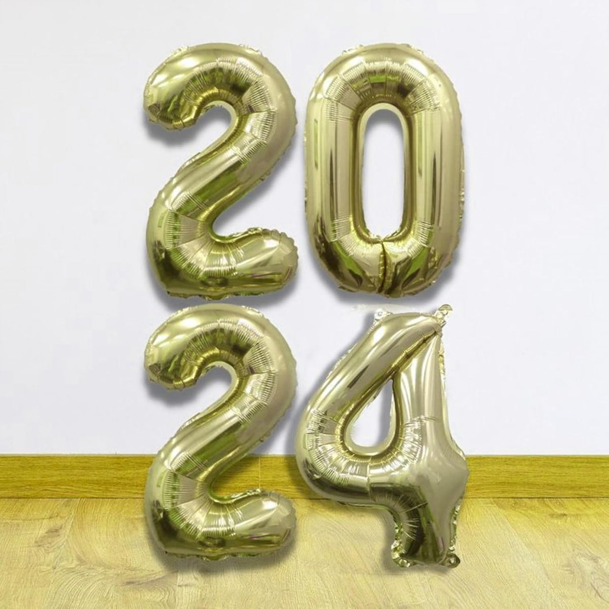 40 Inch Numbers 4 Light Gold Large Balloon Digital 4 for Birthday Party, 0-9 Birthday Party