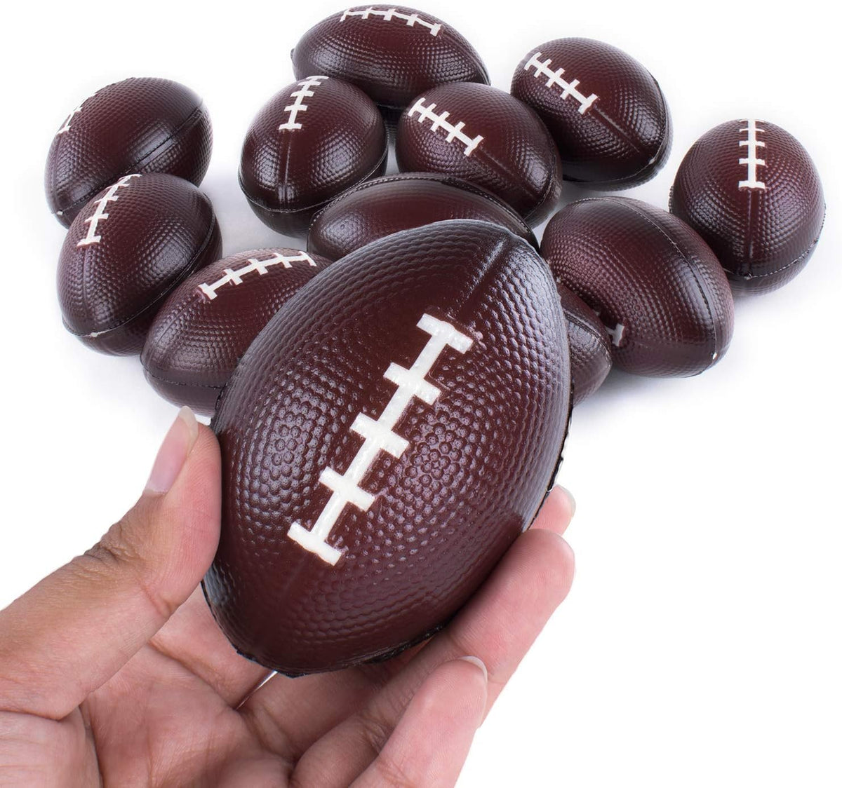 Super Z Outlet Mini Foam Sports Balls 24 Pack for Kids Adults Mini Baseball Football Basketball