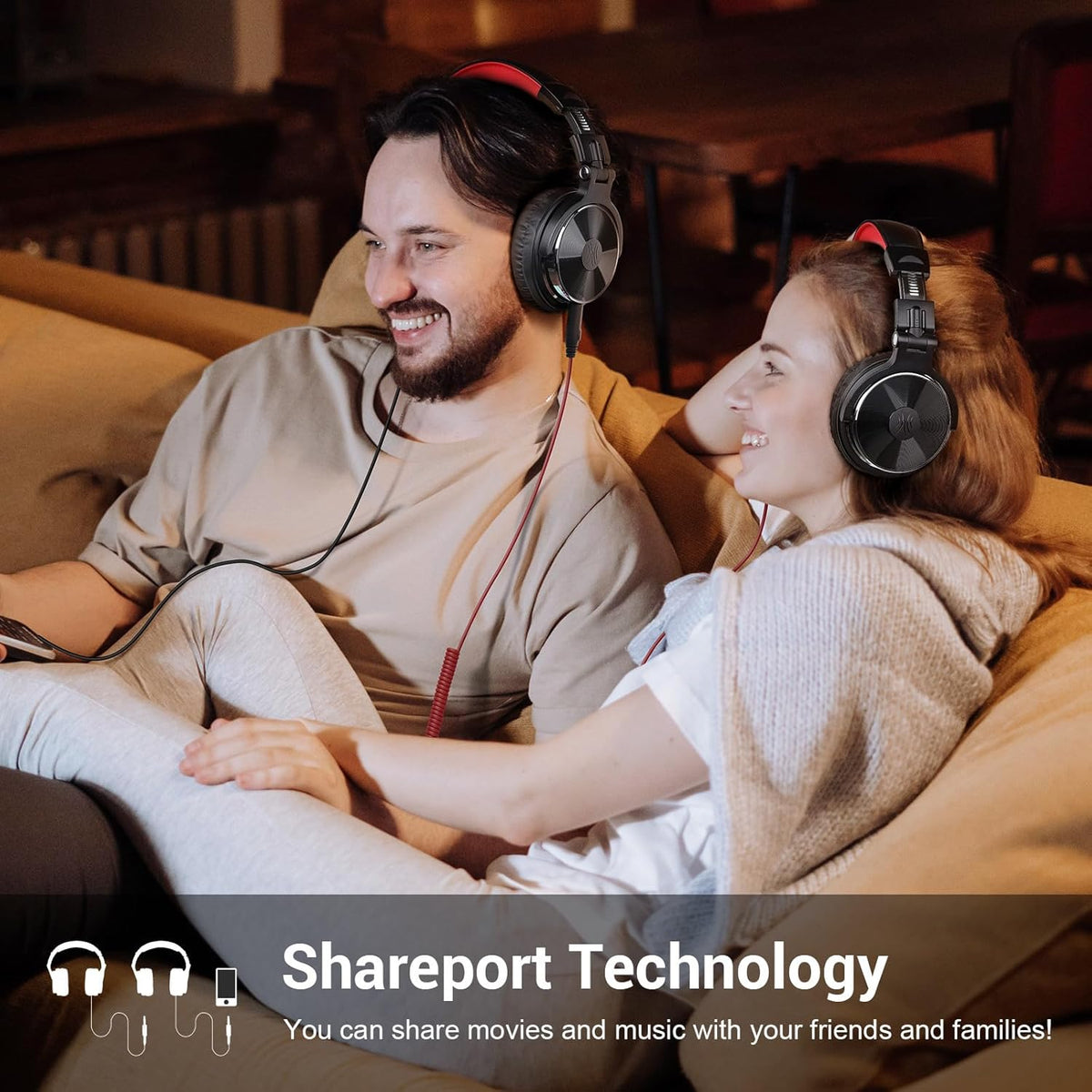OneOdio Wired Over Ear Headphones Studio Monitor & Mixing DJ Stereo Headsets with 50mm Neodymium