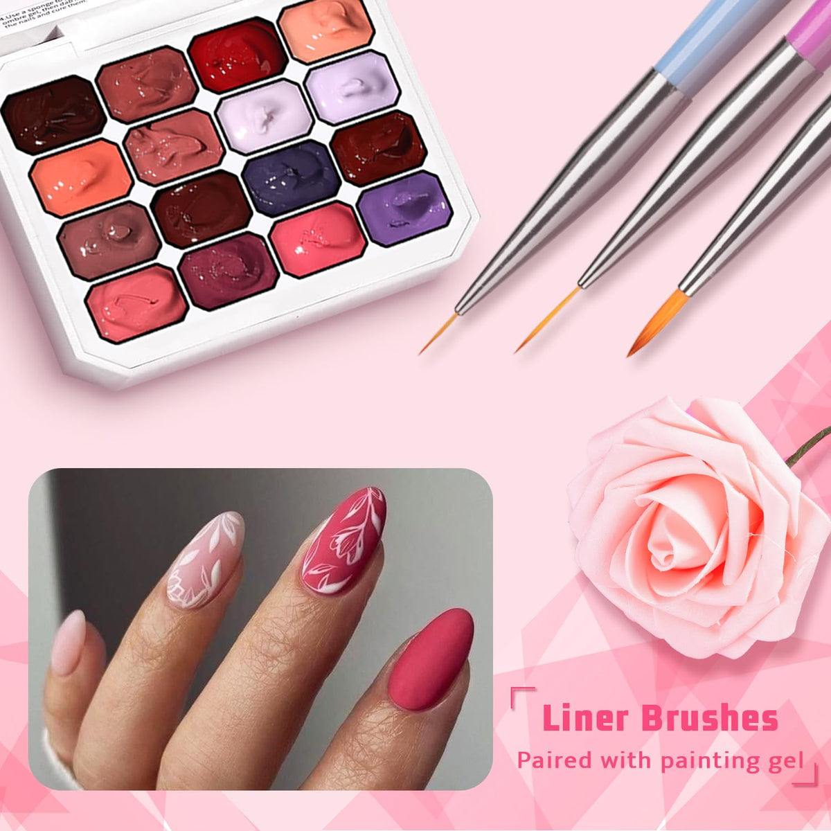 Sponge Pat Paint Nail Gel, Ombre Nails Gradient Gel Nail Blush Blooming Aura Nails Drawing Stripper