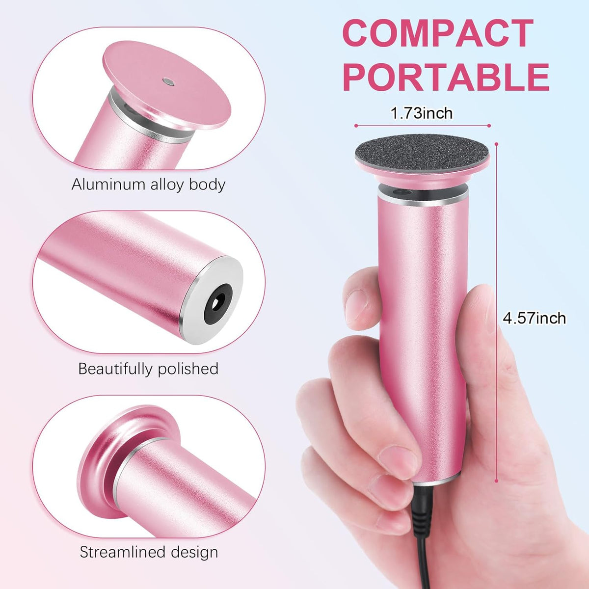 Electric Foot Callus Remover with Hand Callus Remover, Adjustable Speed Professional Electric Foot