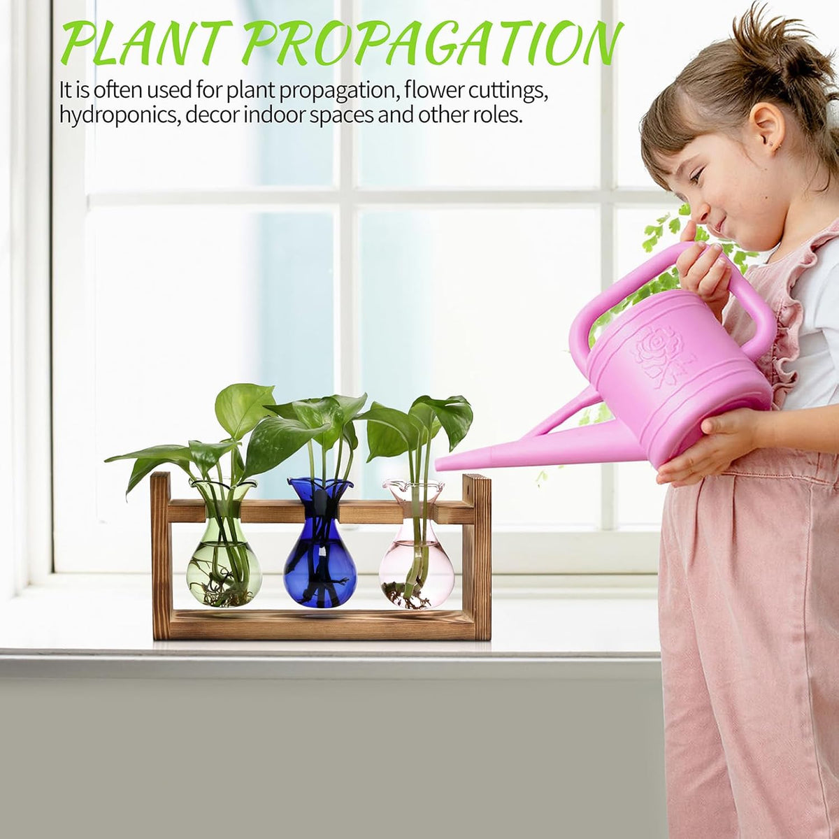 Plant Propagation Station Plant Terrarium Unique Birthday Gifts for Women Home Office Decor Planter