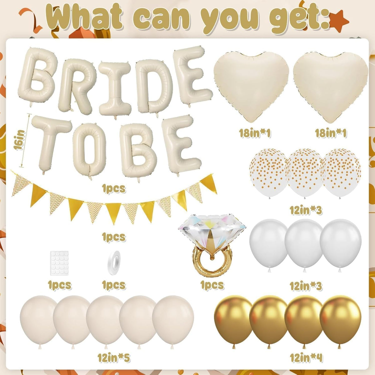 Sand White Bachelorette Party Decorations, Nude White Bride To Be Bridal Shower Balloons