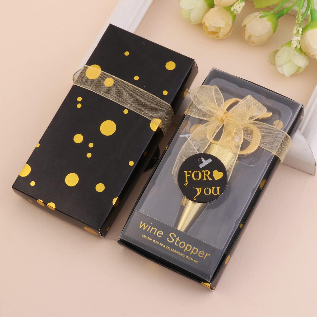 12 Pack 65th Birthday Favors For Guests 65 Years Old Wine Bottle Stoppers With Gift Box For 65th