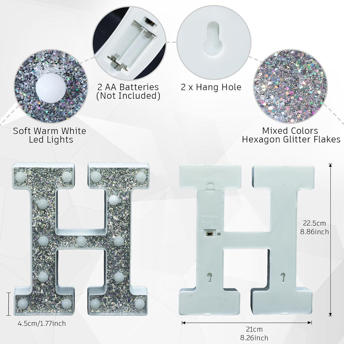 Light Up Letters - Marquee Light Signs for Table Decorations, Prom, Events, or Engagement Party