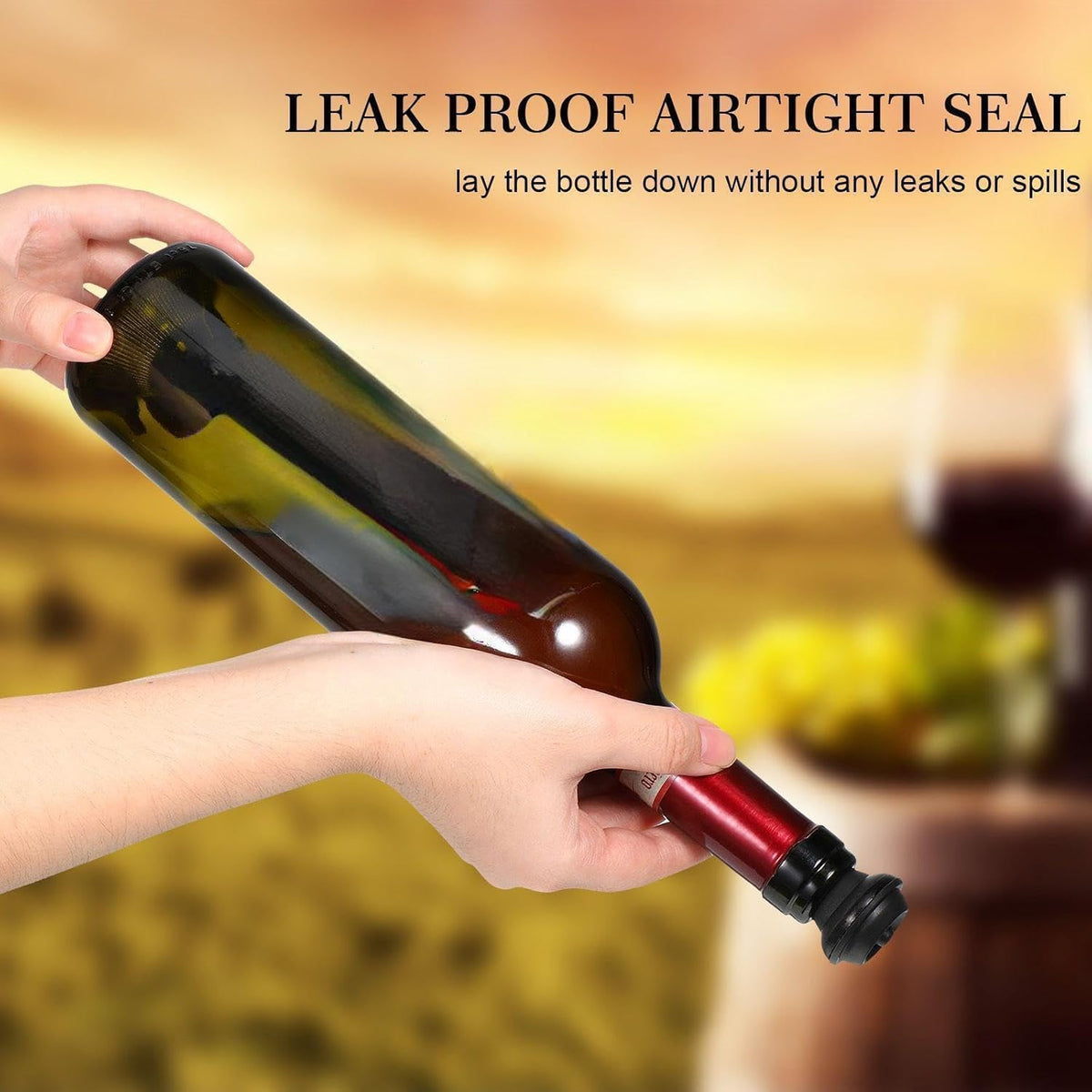 18 Pieces Wine Saver Pump with Vacuum Reusable Preserver Practical Wine Keeper Bottle Sealer Keep
