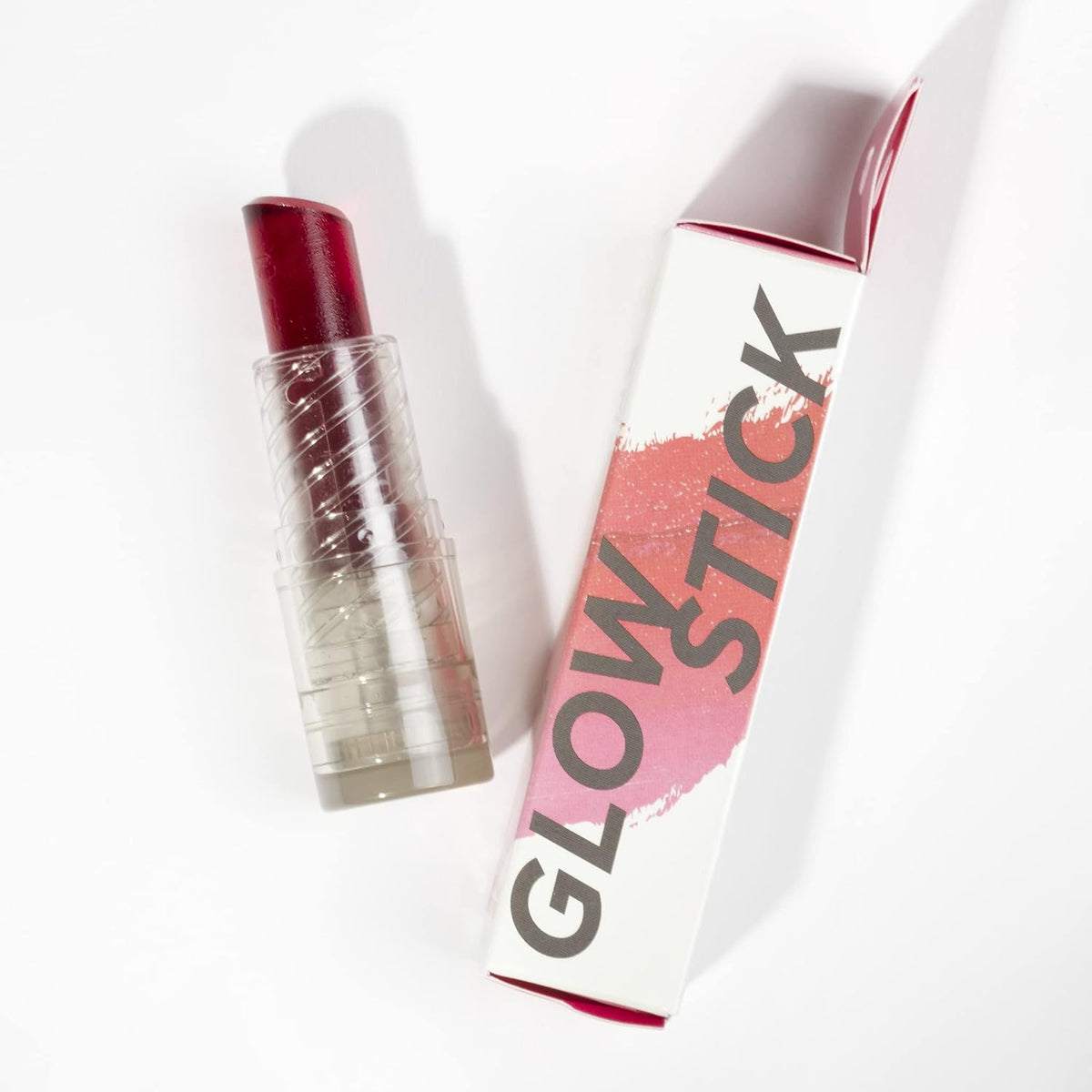 Pacifica Glow Stick Lip Oil Rosy Glow Sheer Rose Hydrating Lip Tint Balm, Moisturizing Glossy Oil