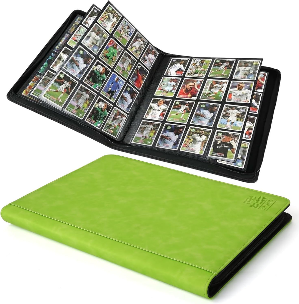 Premium Ringless Trading Card Binder - 1024 Capacity, 16 Side-Loading Pockets per Page, Archival