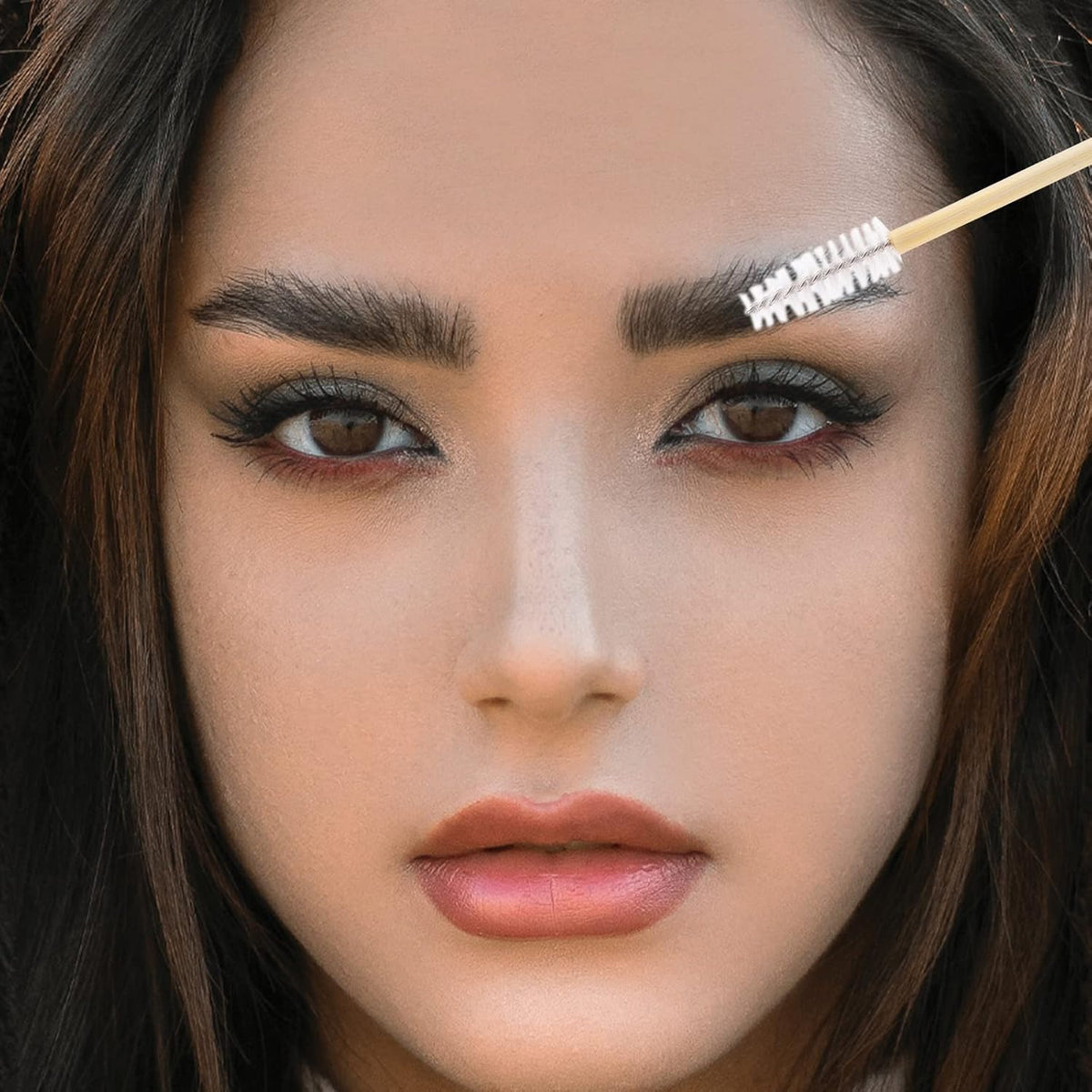 Tbestmax 150 Disposable Mascara Wands Eyelash Brush Spoolies for Eye Lash Extension Eyebrow Bamboo