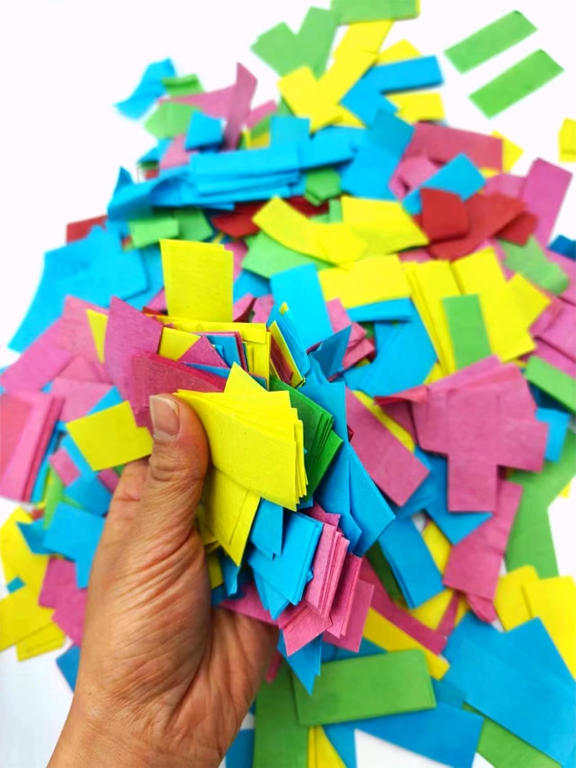Colorful Tissue Paper 2.2 lb Rectangle Confetti Great for Birthday