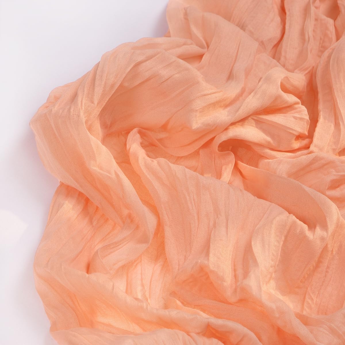 Peach Cheesecloth Table Runner 6 Pack Fall Table Runners Boho Gauze 120 Inches Cheese Cloth Fall