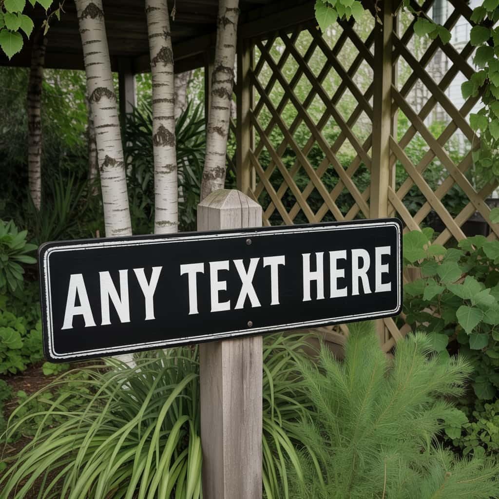 Custom Metal Sign 8x24 Inches - Personalized Street Home Bar Wall Decor, Fade-Resistant Aluminum