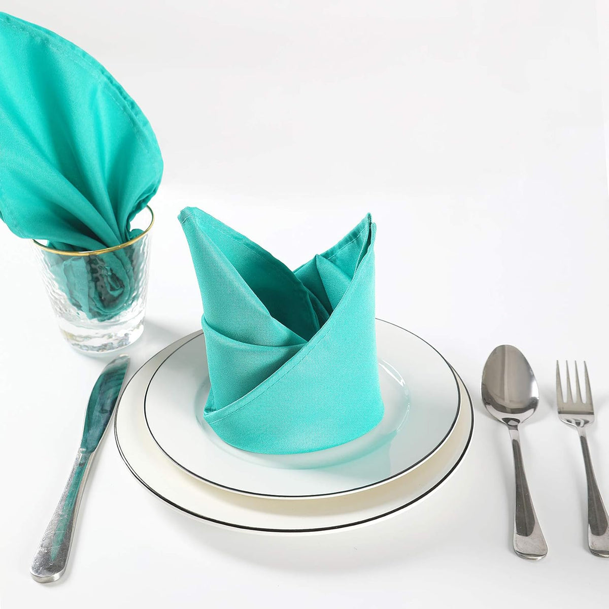 Cloth Napkins 17x17 inch Washable Polyester Dinner Napkins Soft Table Napkins for Wedding Party