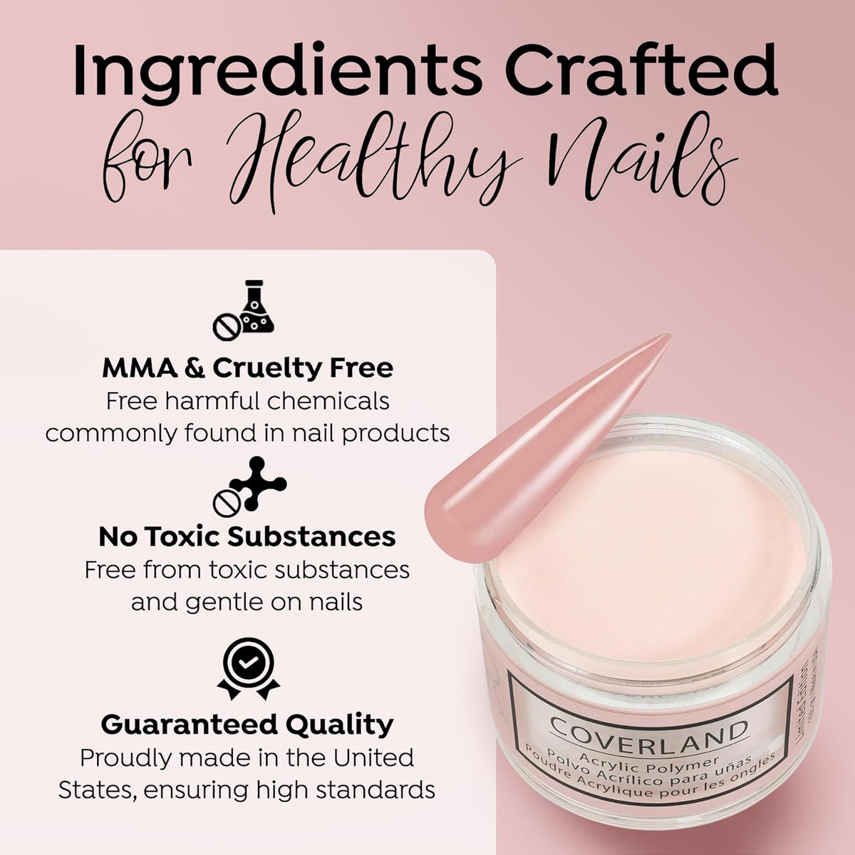TONES Coverland Acrylic Powder | Sweet Sin | 3.5Oz | Limited Edition | Professional Nail
