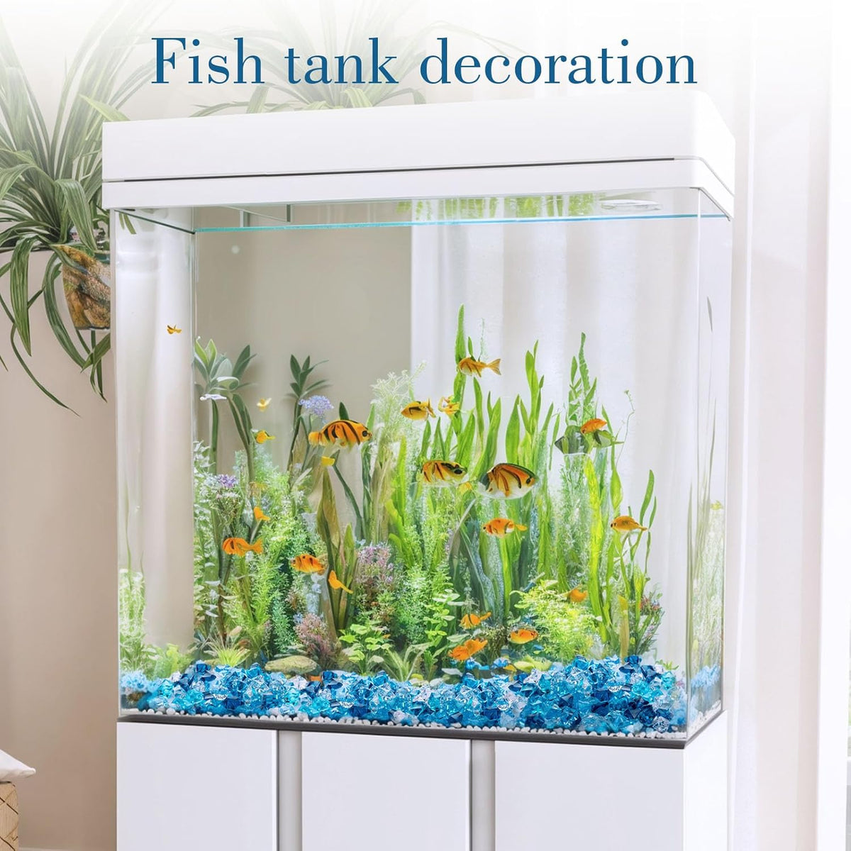 DomeStar 500PCS Fake Ice, Assorted Acrylic Glass Beads,Vase Fillers Fish Tank Decor Table Scatter