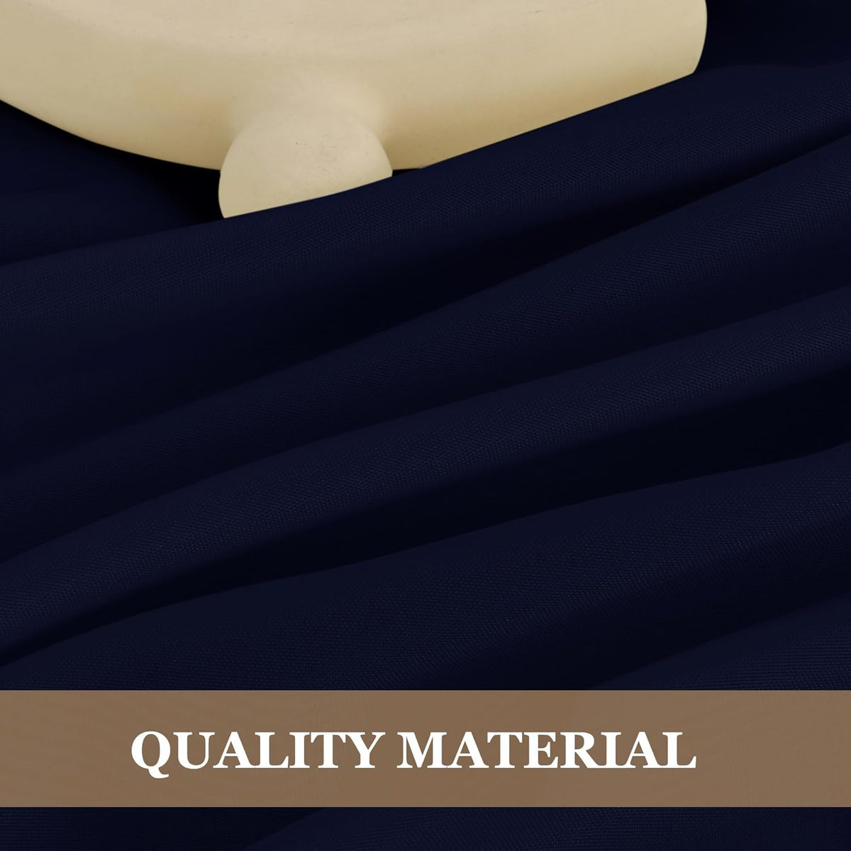 Fitable Navy Rectangle Tablecloths for 6 Foot Tables, 6 Pack - 70 x 108 Inches - Stain Resistant