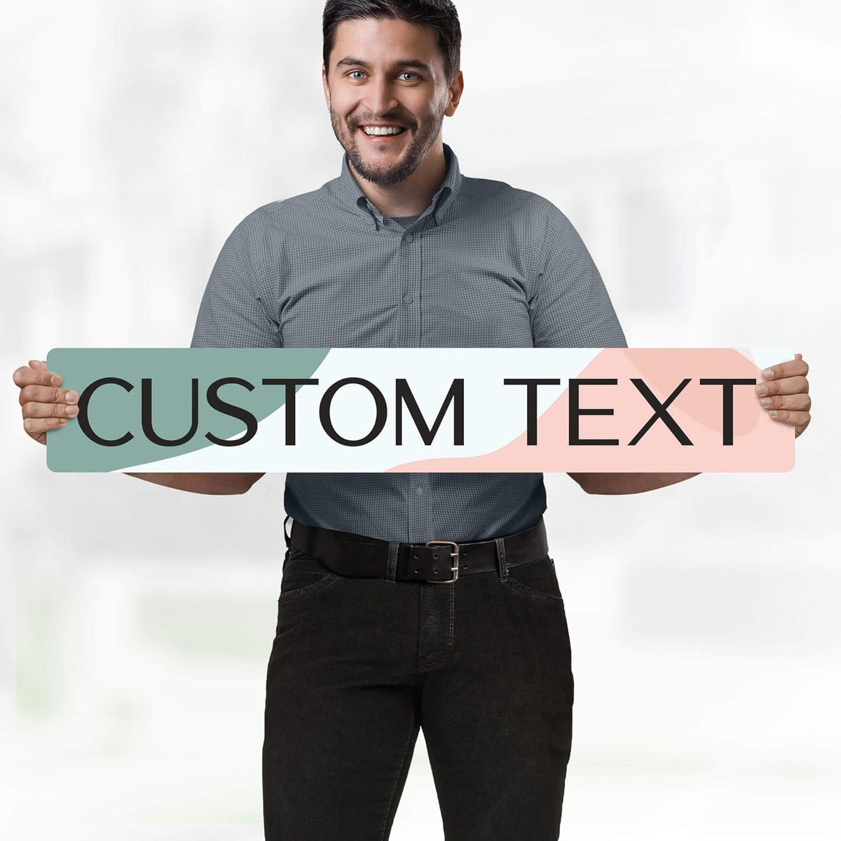 Custom Sign, Custom Street Sign, 11 Font Colors, 13 Font Styles, 4 Hole Options, 22 Sizes, 6x36