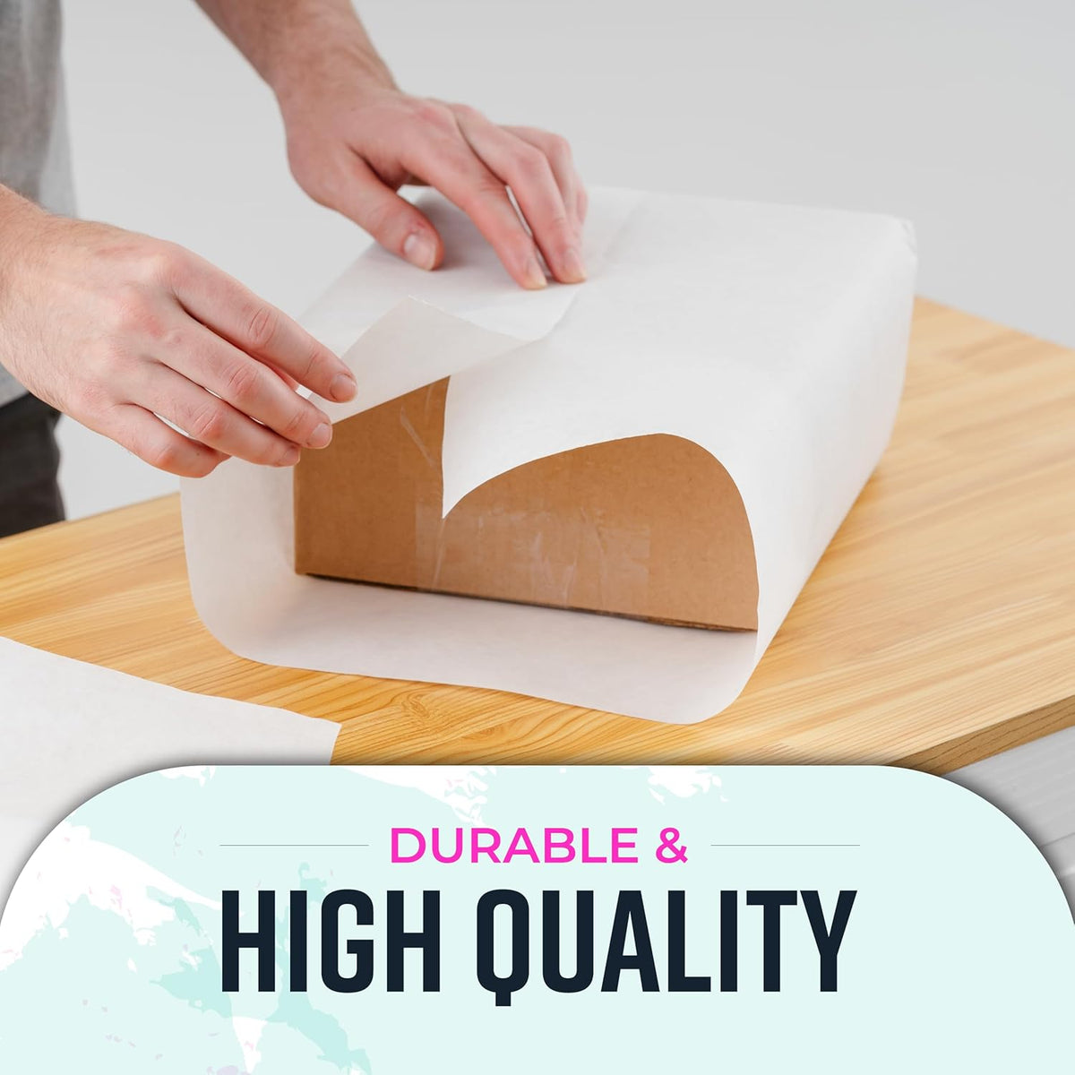 Bryco Goods 18”x1200” (100’) White Kraft Paper Roll - Pack of 2 - Easel Paper for Arts & Crafts