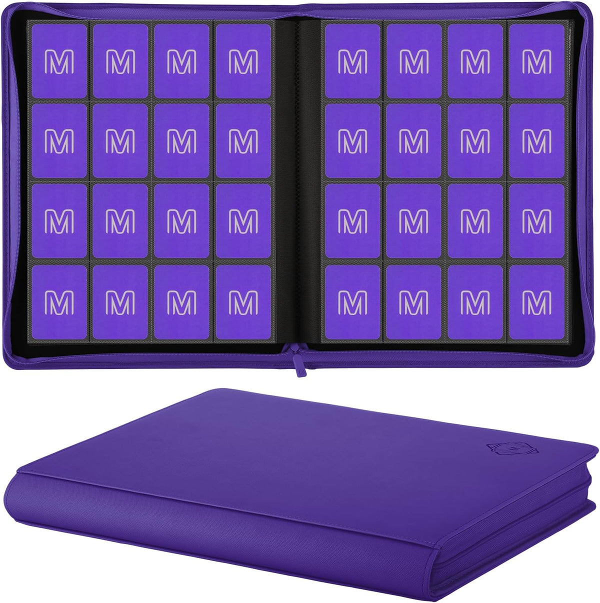 Premium Card Binder 16 Pocket,Trading Card Binder Holds up to 1000+Cards Sturdy Card Collection