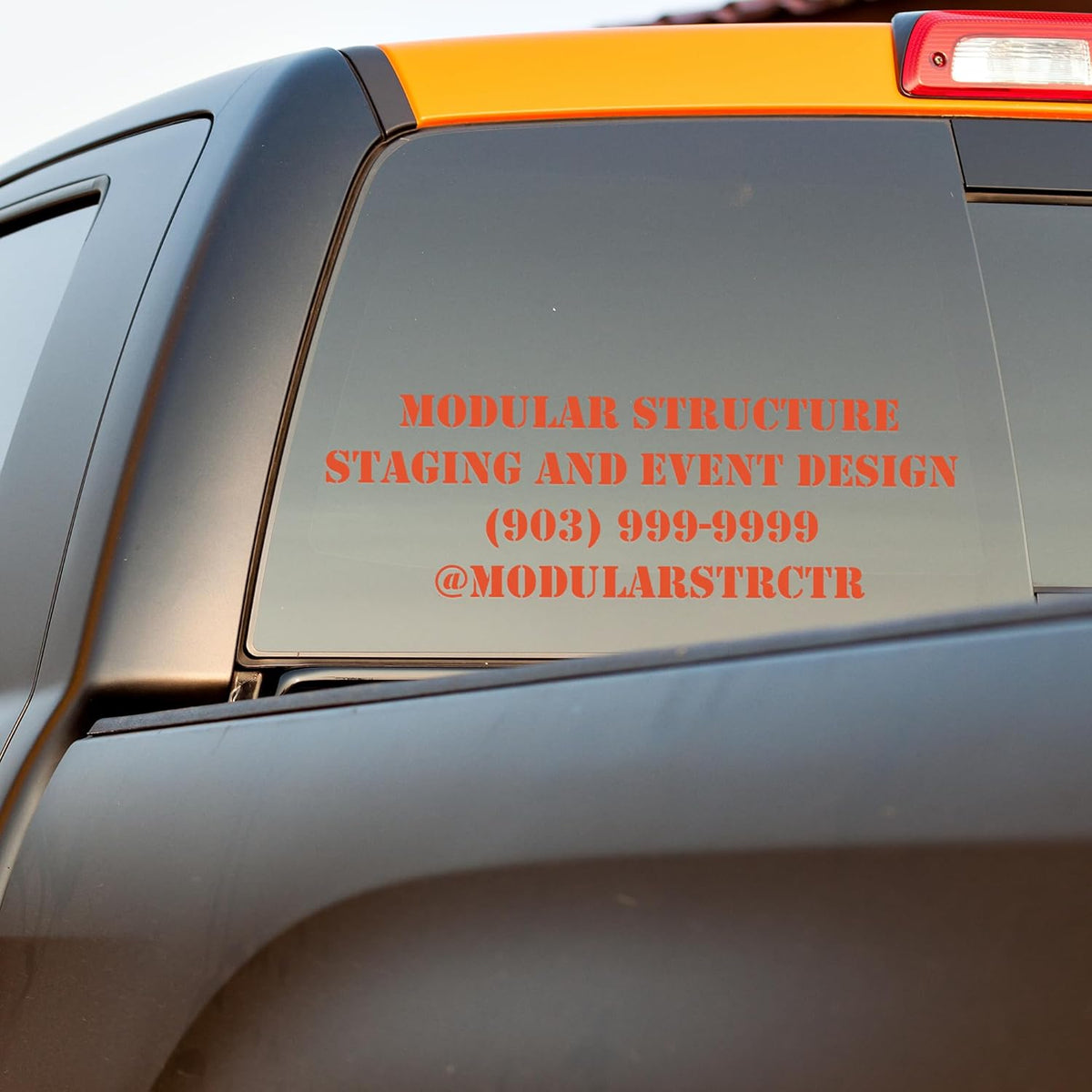 EGD Custom Business Car Decal for Windows or Vans | Personalized Vinyl Stickers with Name, Contact