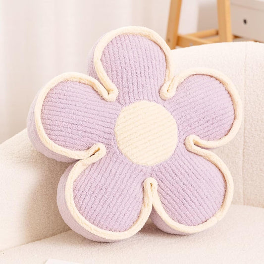 Flower Pillow, Soft Shaped Floor Cushion, Decorative Throw Pillow, Cute Seating Cushion, Plush