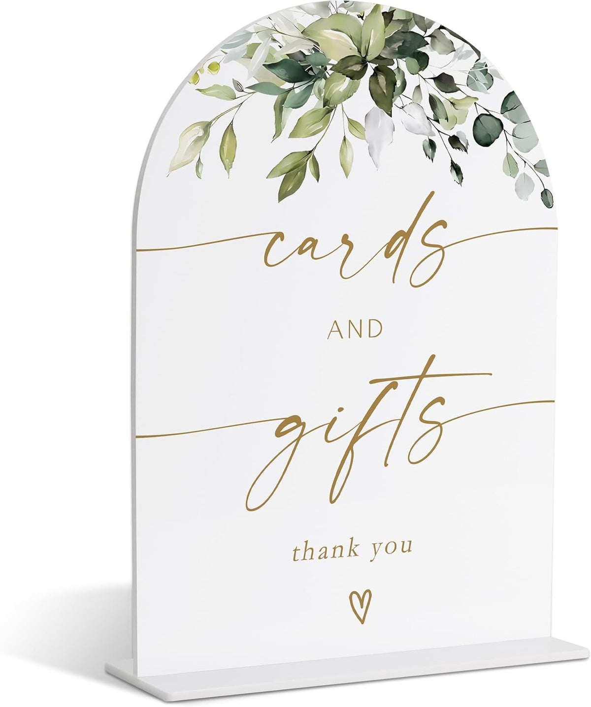 Cards and Gifts Sign, Gift Table Sign, Greenery Gold Bridal Shower Decorations, Wedding Signs for
