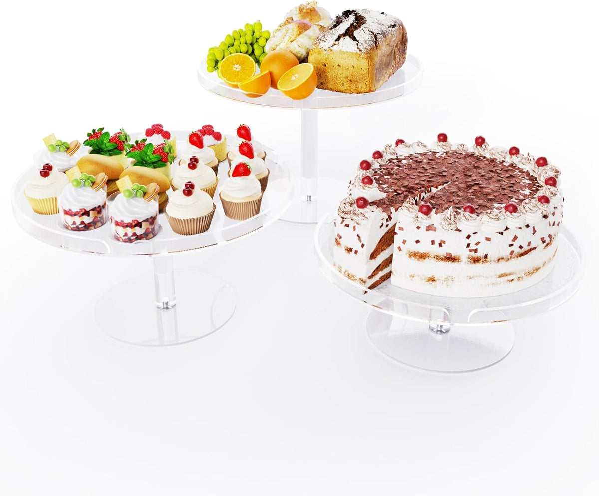 Acrylic Cupcake Stand, Clear Dessert Dessert Table Display Set, Cupcake Tower Holder Display with