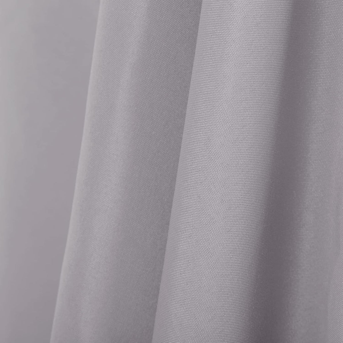 Ascoza 2pack 60x102 Inch Silver Rectangular Tablecloth 6 Feet Table Cloth in Polyester Fabric for