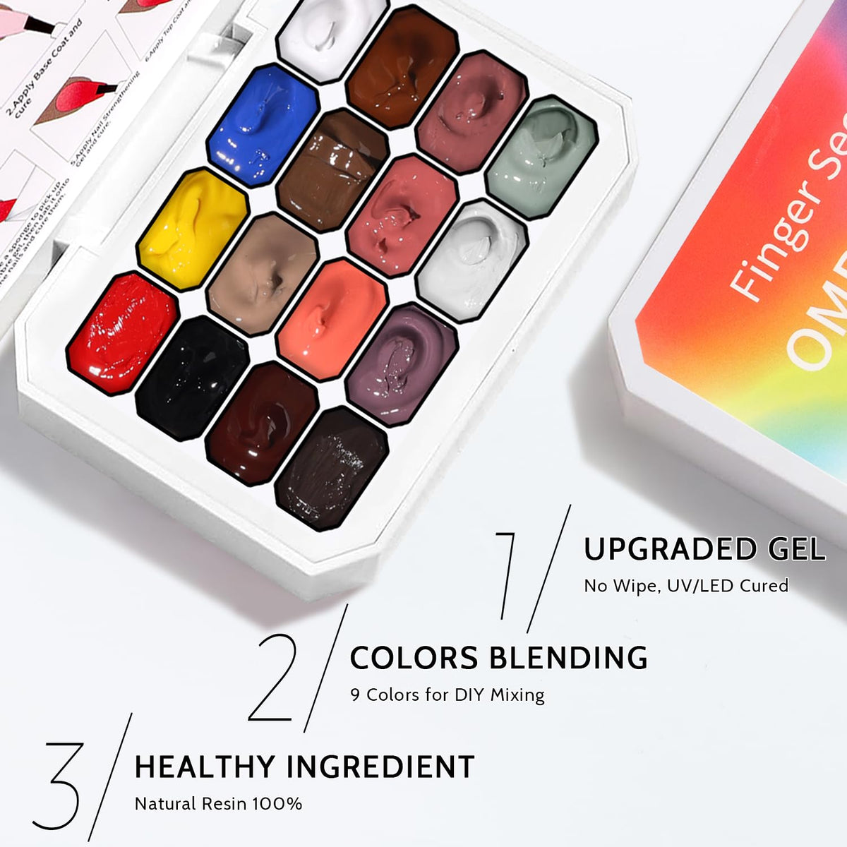 Sponge Pat Paint Nail Gel, Ombre Nails Gradient Gel Nail Blush Blooming Aura Nails Drawing Stripper