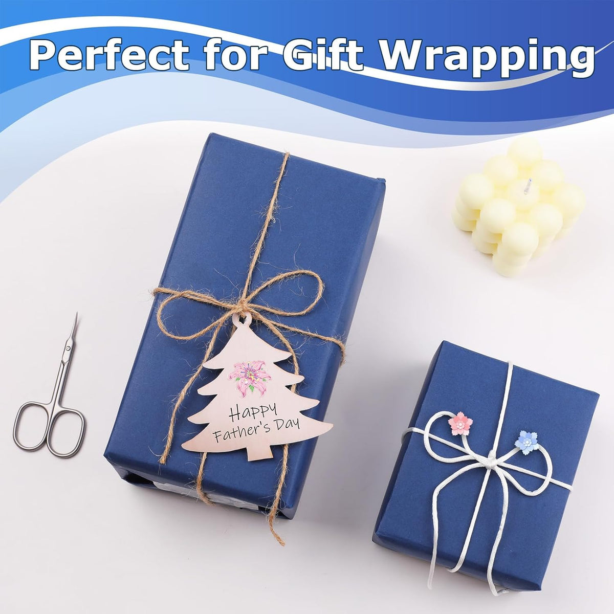 Vanhench 36" x 2400" (200') Navy Blue Wrapping Paper, Solid Color Art Kraft Craft Paper for
