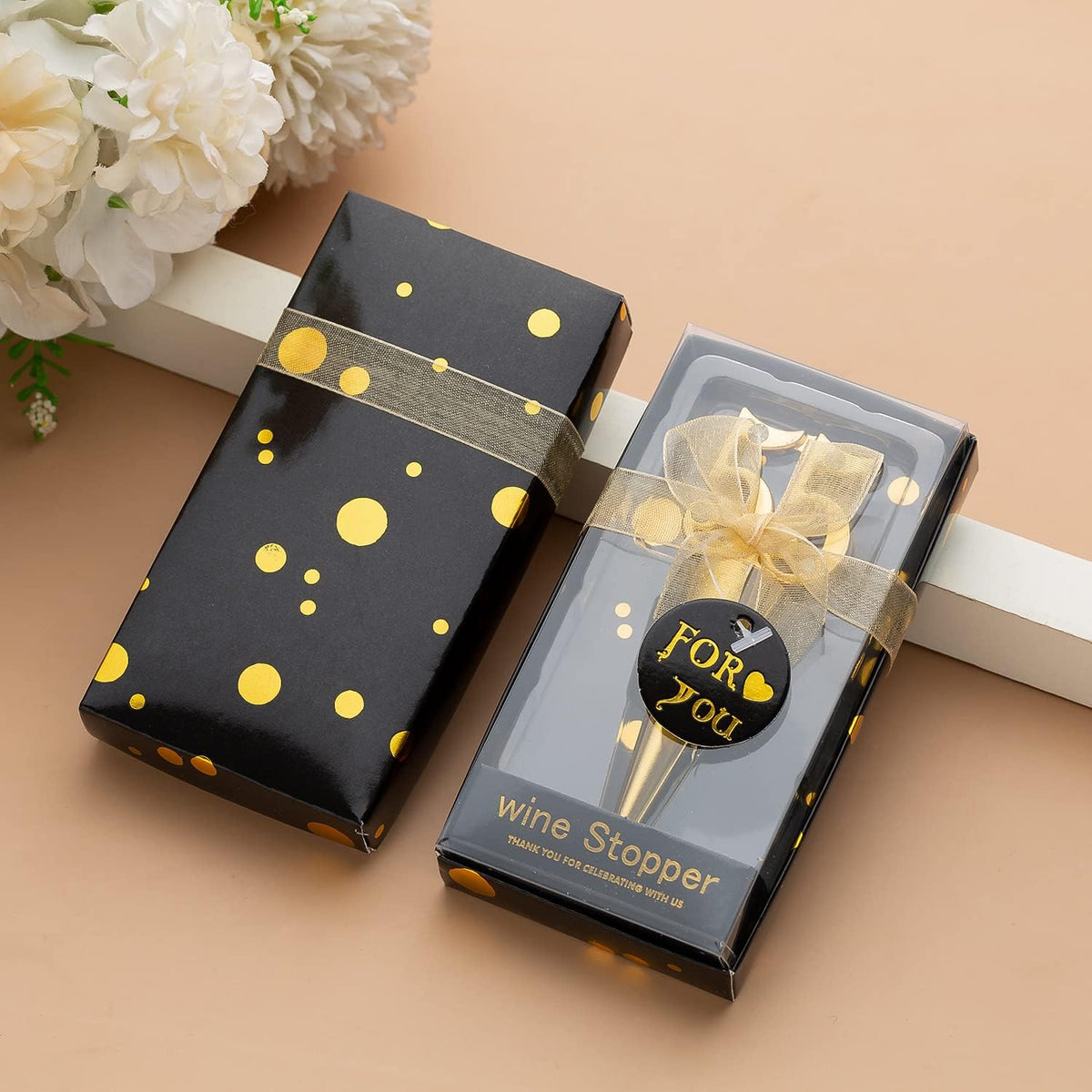24 Pack 55th Birthday Favors For Guests-55 Years Old Wine Bottle With Gift Box For 55th Wedding
