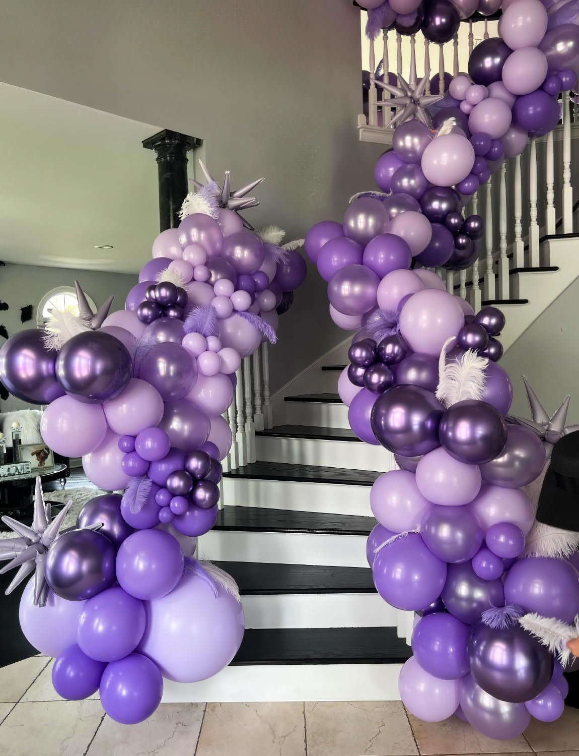 Purple Balloons - 12 Inch Dark Metallic Purple Balloons Macaron Lavender Pearl Lilac Balloon