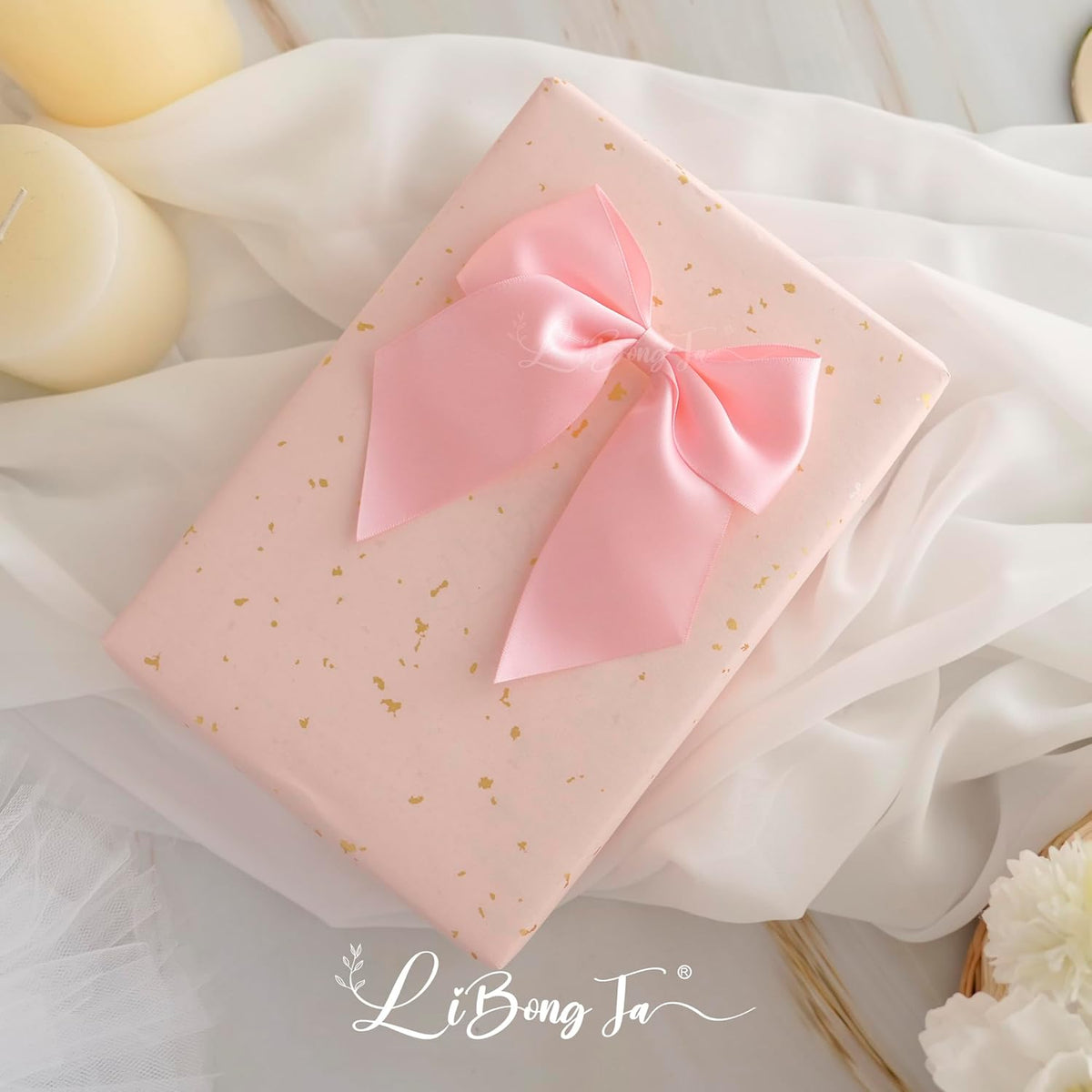 5'' Pink Bow Party Decorations Satin Bows, Twist Tie Bows for Treat Bags, Cake Pops, Pre-Tied Bow