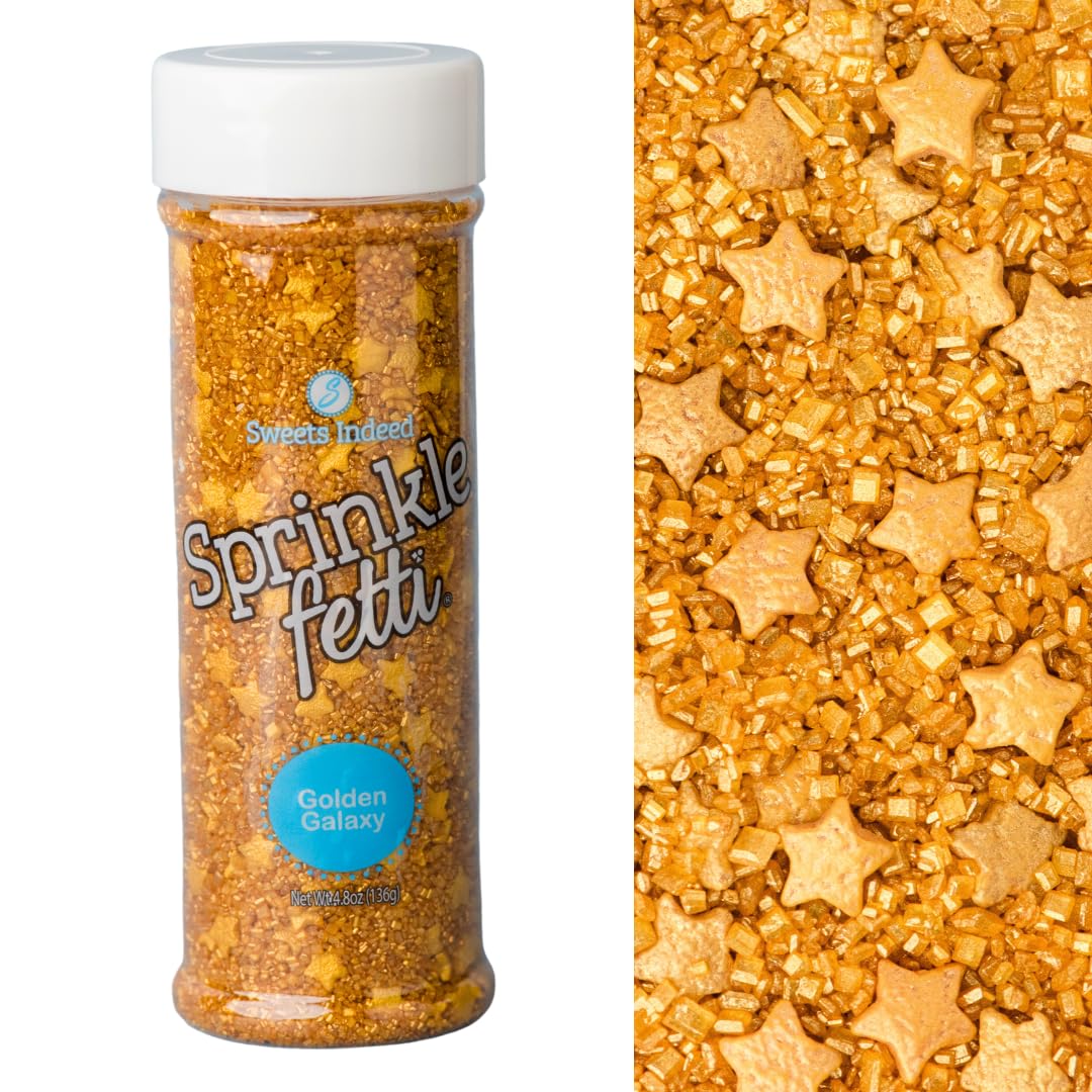 Sweets Indeed Sprinkles, Edible Sprinkle Sugar Mix, Perfect for Cake Decorations, Baking, Ice