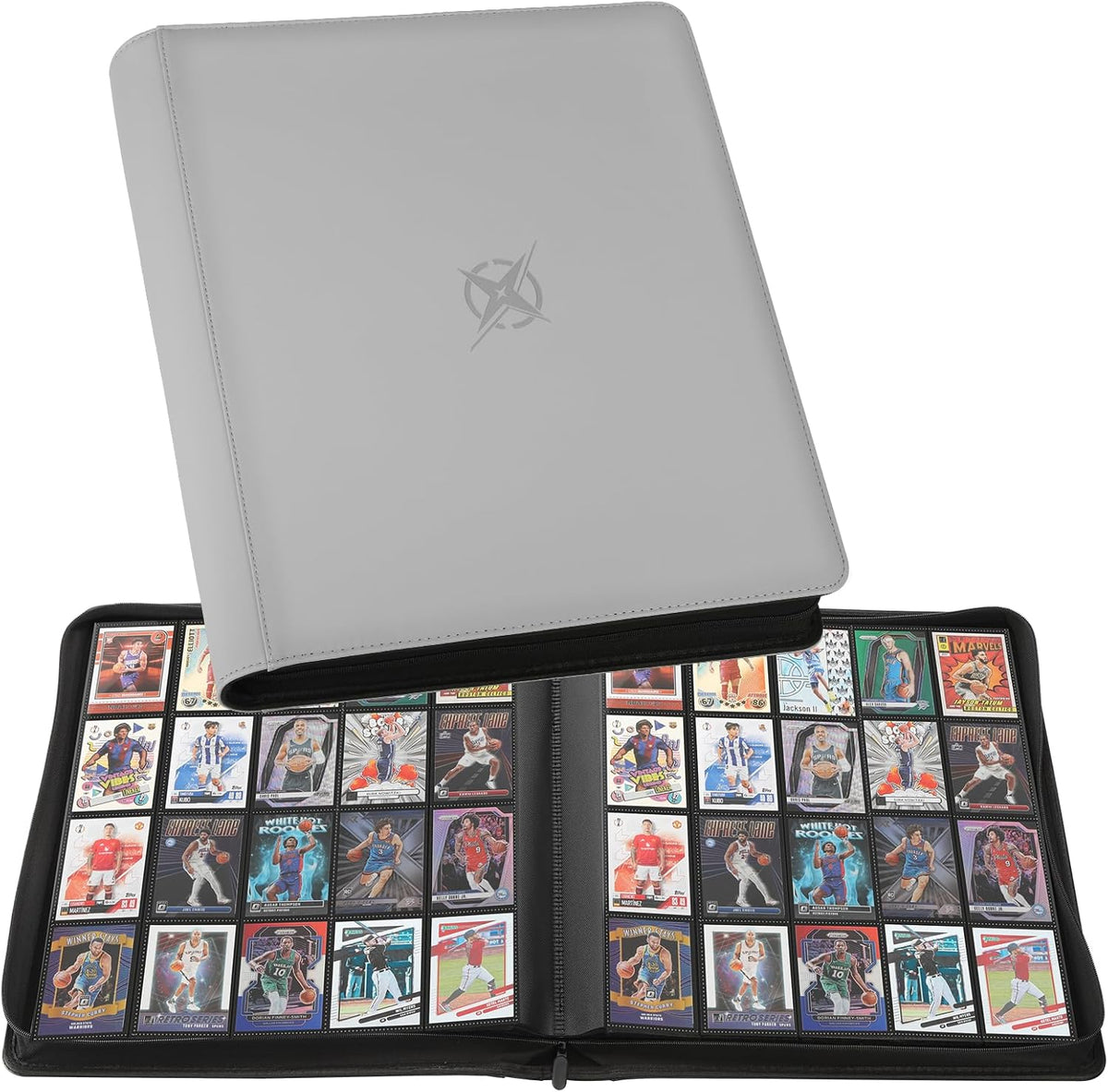 20-Pocket Card Binder, Trading Card Binder Holds 2000 Cards, Premium Zippered Trading Card Album