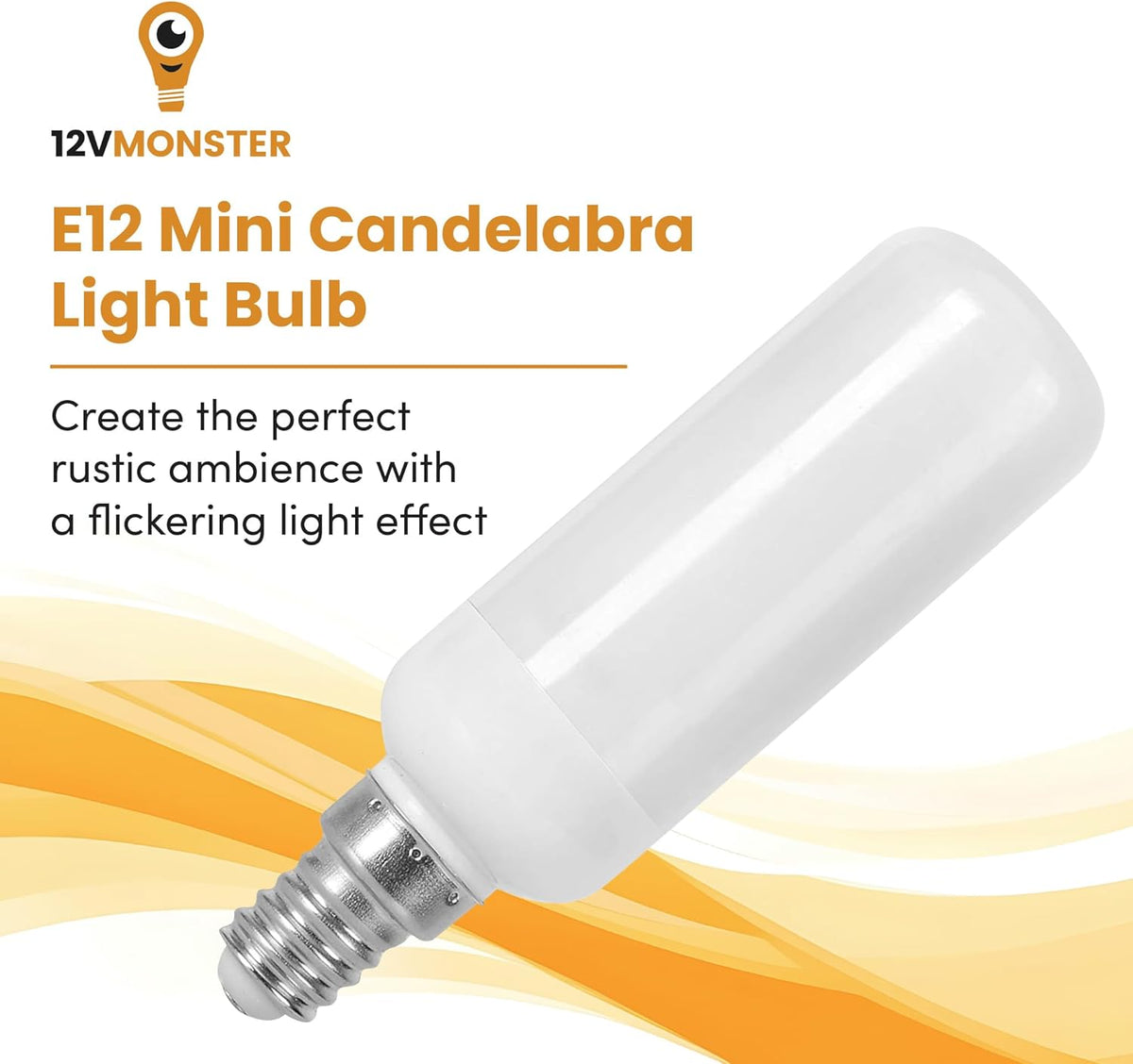 Fire Effect T6 T8 E12 LED Fire Candle Light Bulb Flame Flicker Tube Base Shape Novelty Lighting B11