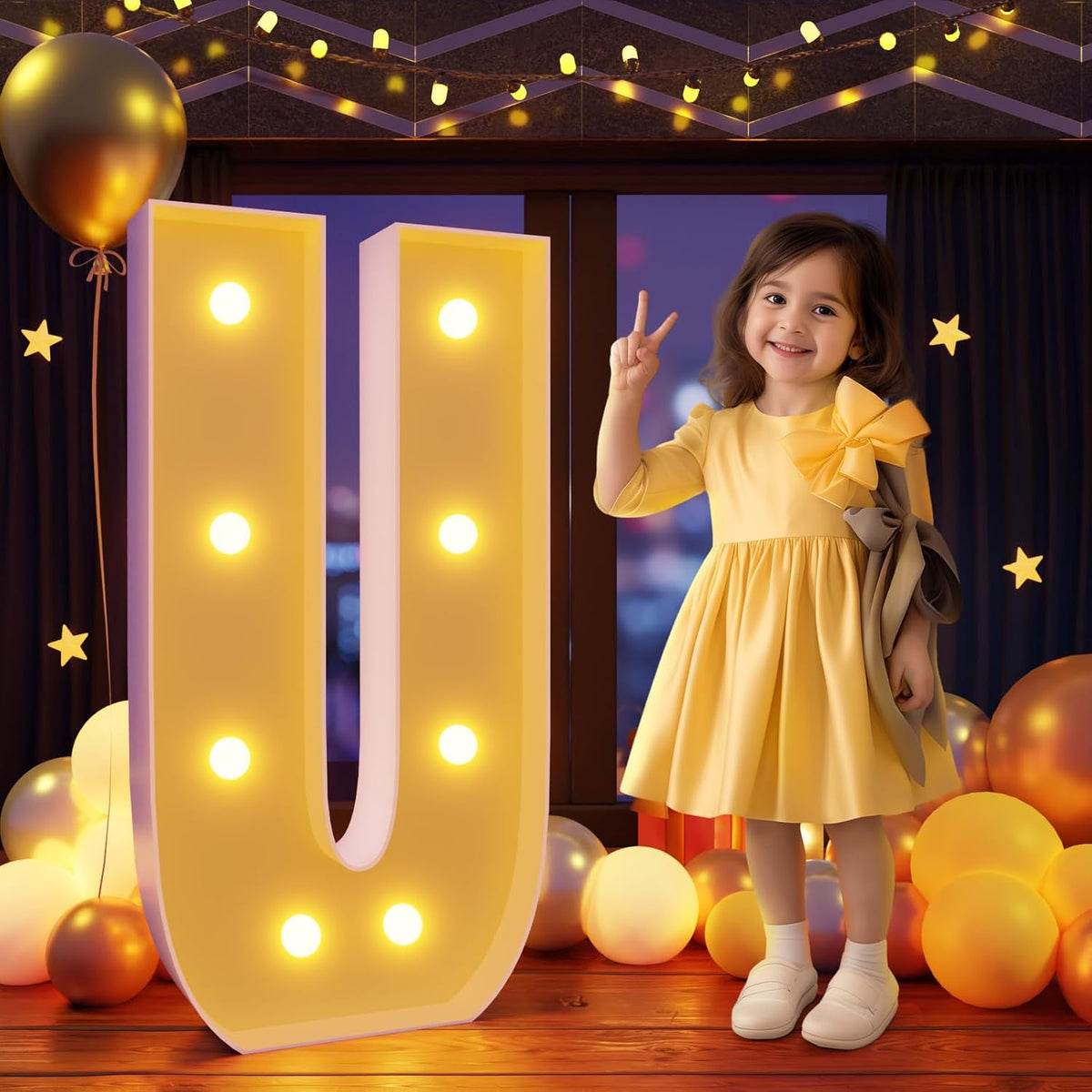 Marquee Letters 3 Feet Tall Large Light Up Letters U Happy Birthday Decorations Marry Me Engagement