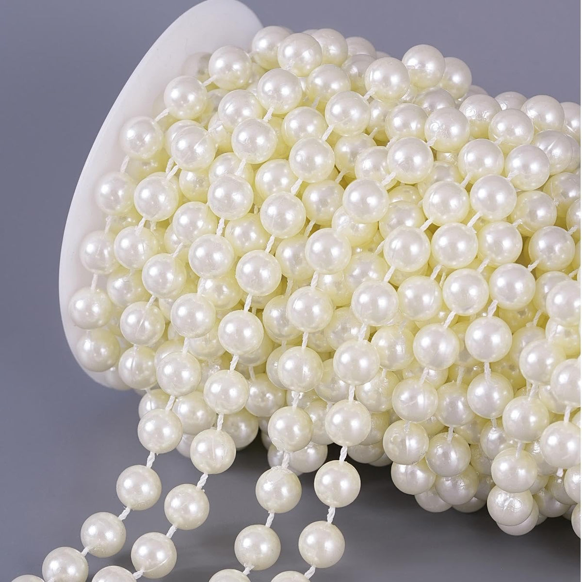 11 Yards/33Feet Pearl Garland Craft String Pearls, Faux Pearl for Wedding Party Decoration