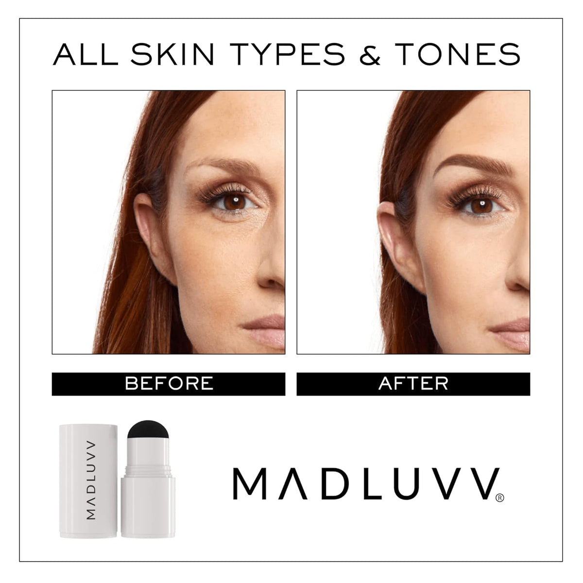 MADLUVV Brow Stamp Refill* - Color Stamp for Brows & Root Touch Up for Women & Men, Instantly