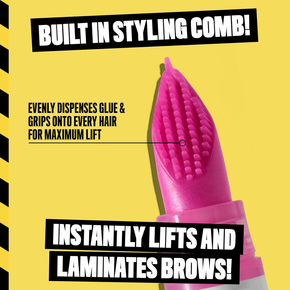 NYX PROFESSIONAL MAKEUP The Brow Glue Crazy Lift, Brow Lamination Gel with 16HR Strong Hold &