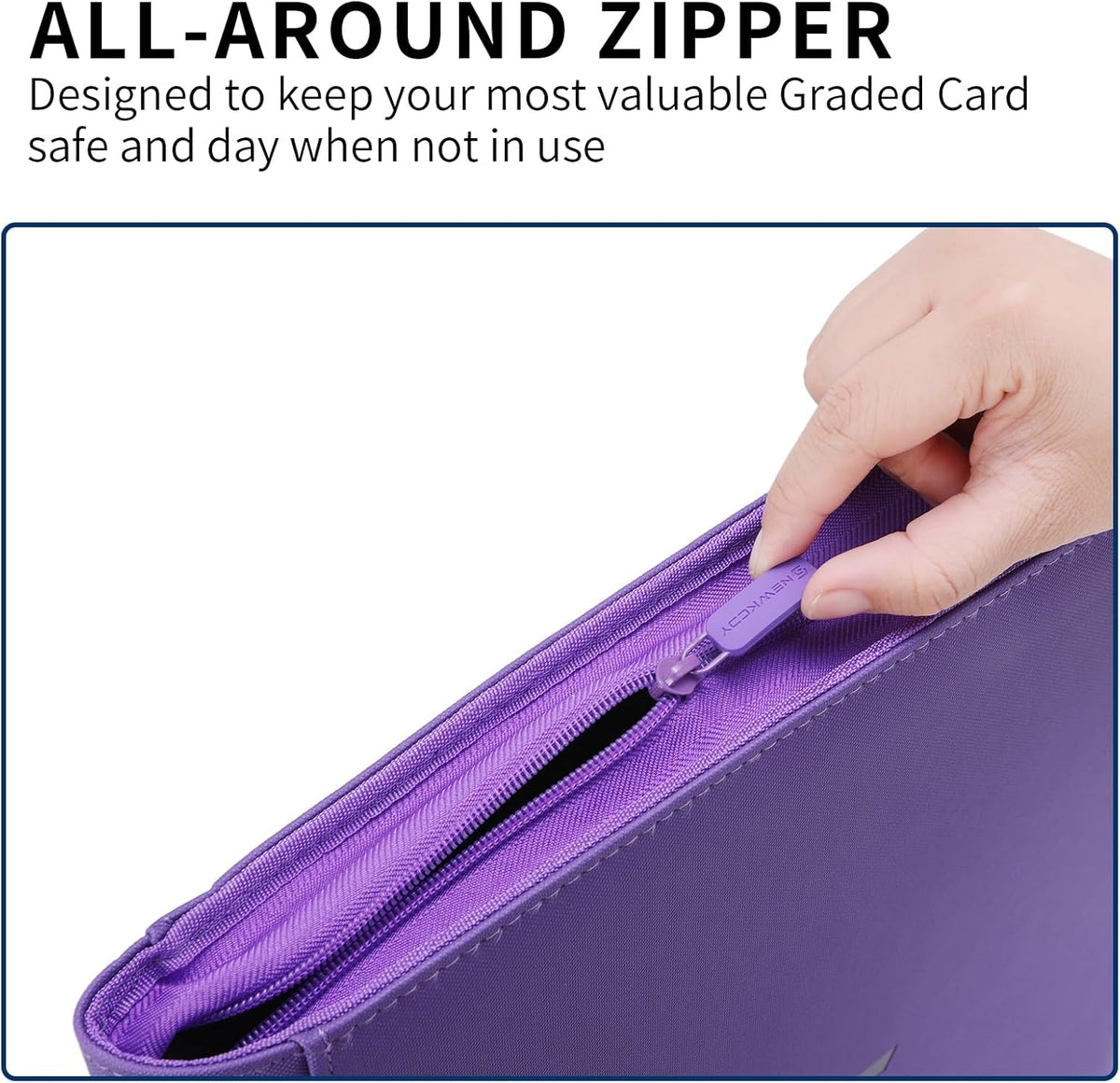 Snekdy premium 1024-pocket trading card binder, 16-pocket cards album, waterproof PU-leather Cover