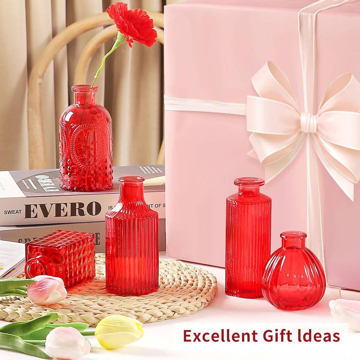 Glass Bud Vases Set of 30 pcs for Wedding,Home Decor,and Events,Mini Vases for Centerpieces and