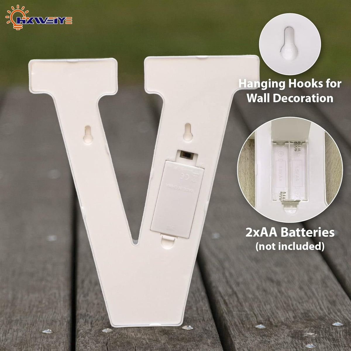 HXWEIYE LED Marquee Letters Lights Sign - 26 Alphabet & Number 0-9 Warm White Led Letters for Bar