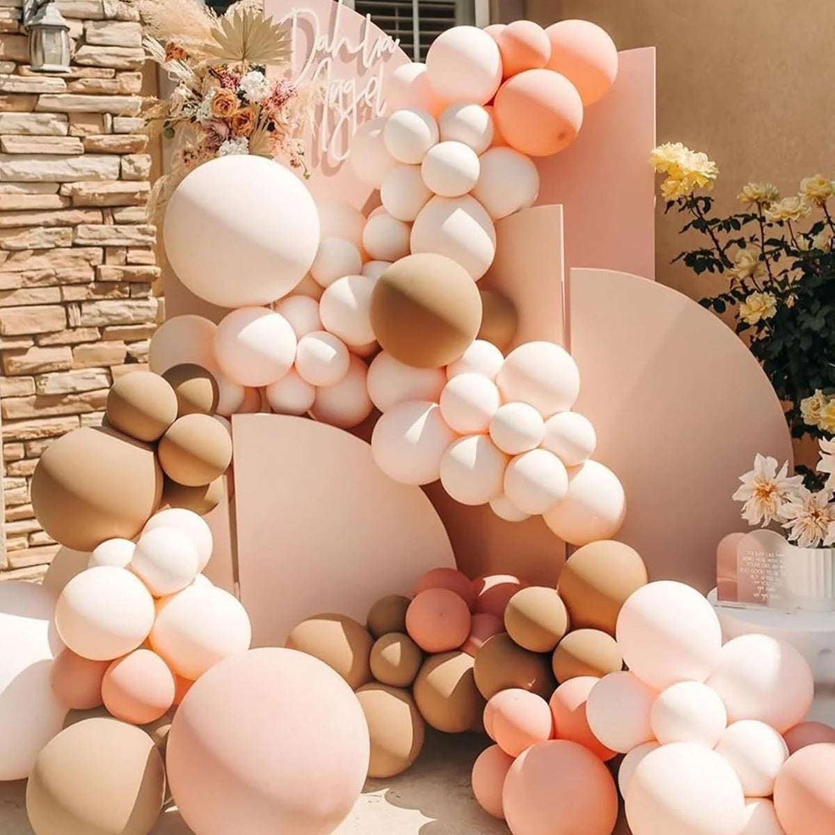90pack Blush Balloons Different Size 18/12/10/5 Inch Blush Balloon Garland Arch Kit for Graduation