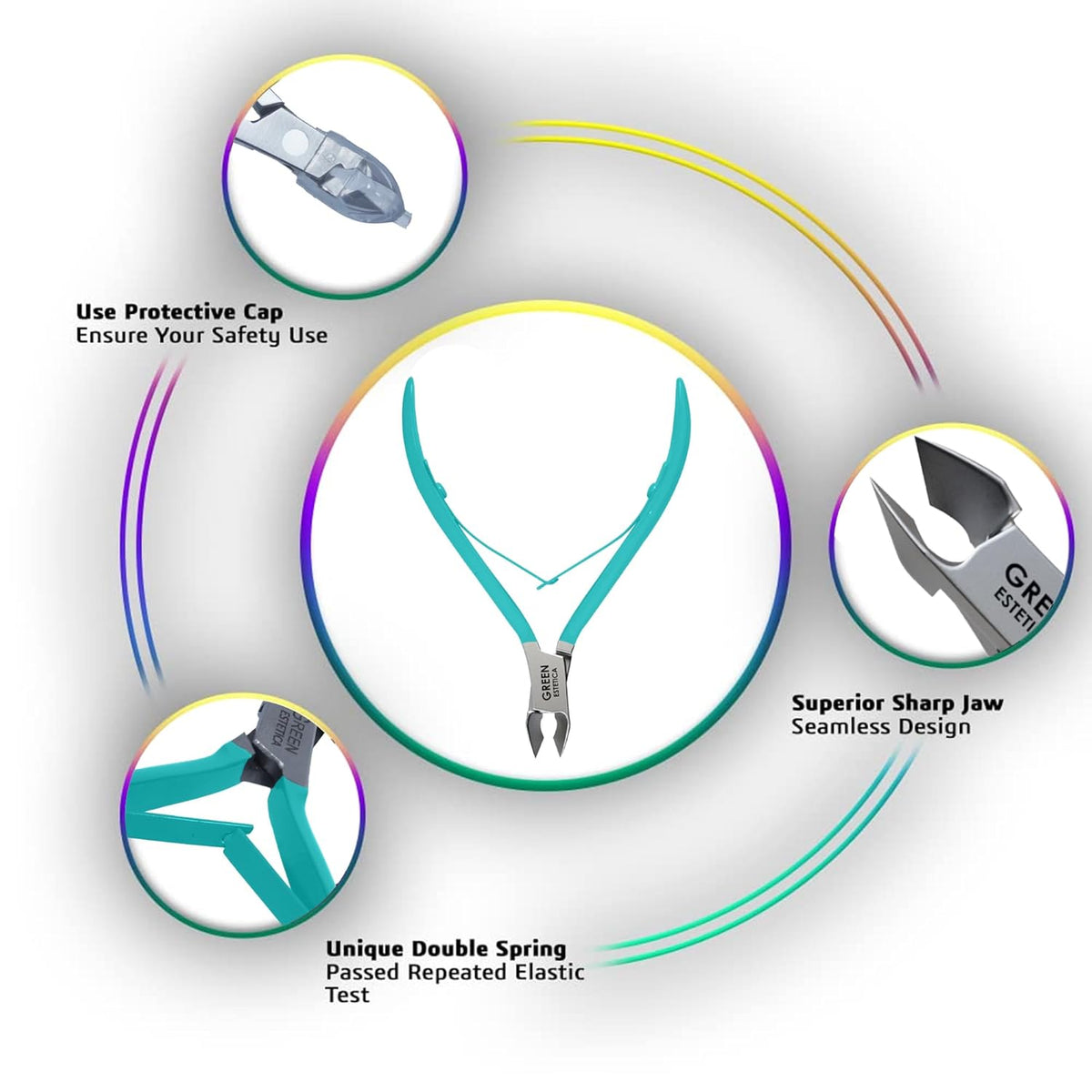 Professional Cuticle Trimmer Nail Cuticle Cutter Stainless Steel Cuticle Nippers with Sharp Blades