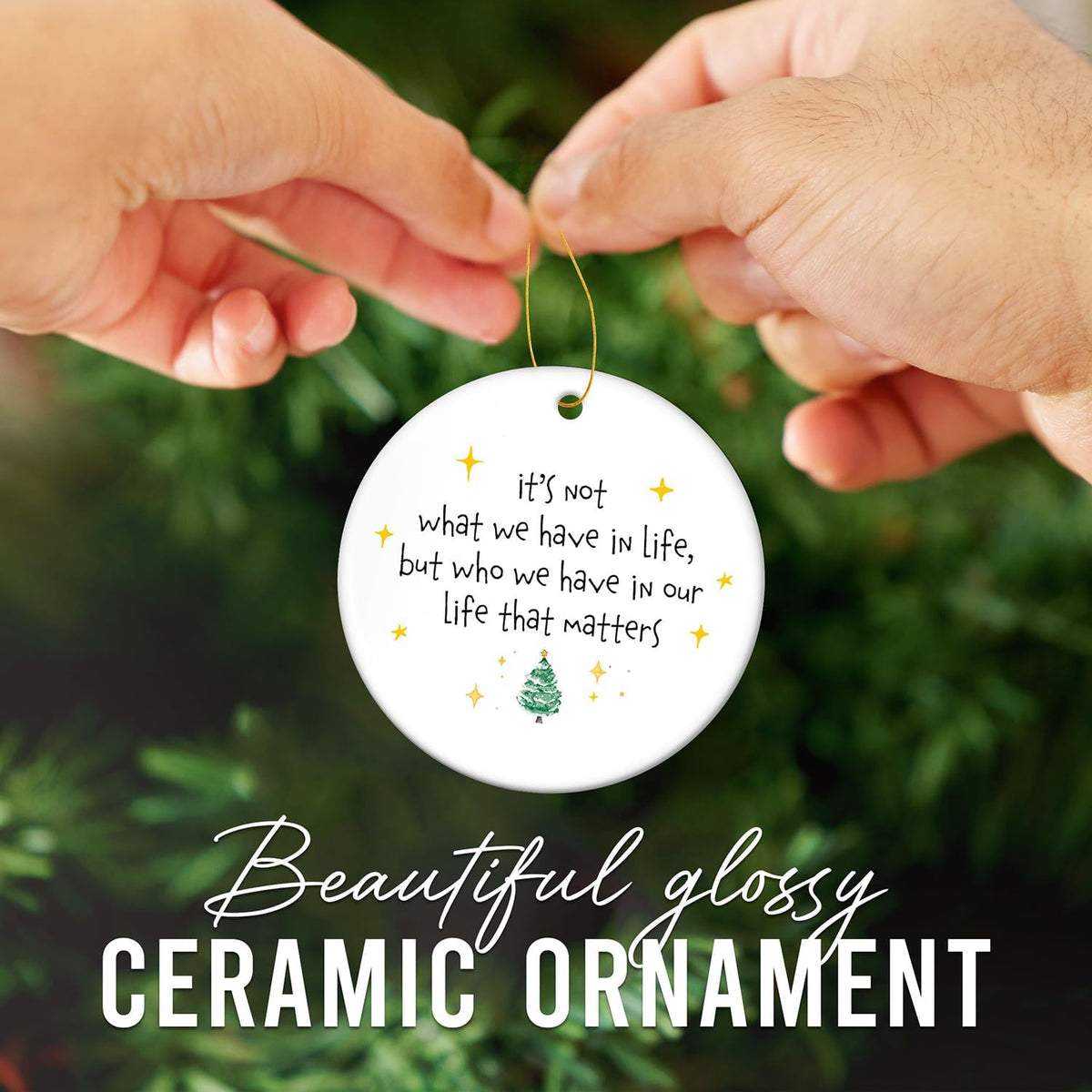 HEXMOZ Friendship Ornament - Best Friend Christmas Ornament - Friendship Gifts for Women, Best