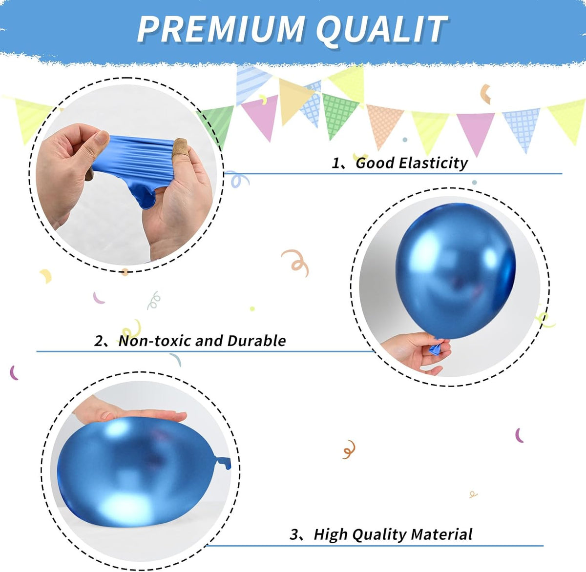 Blue Silver Balloons, Pearl Navy Blue Balloons Metallic light Blue and Silver Balloon Silver Star