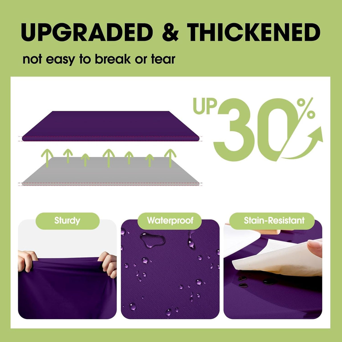 Pureegg Plastic Table Cloth Disposable 10 Pack, 84'' Round Table Cloths, Halloween Party