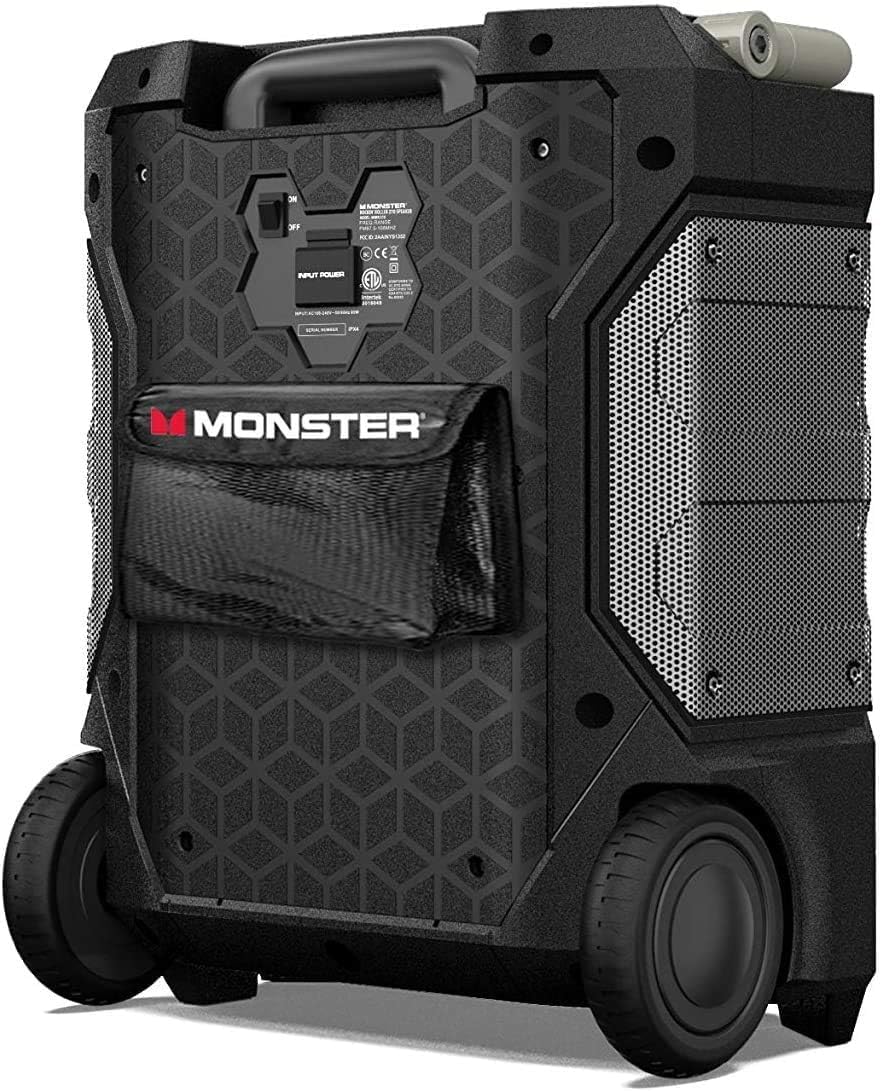 Monster Rockin’ Roller 270 Indoor/Outdoor Portable Bluetooth Speaker | up to 200W of 270 Degree